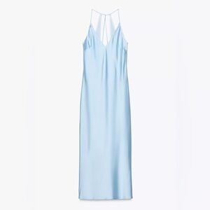 Nwt-Zara- Satin Lingerie Style Midi Dress-Small